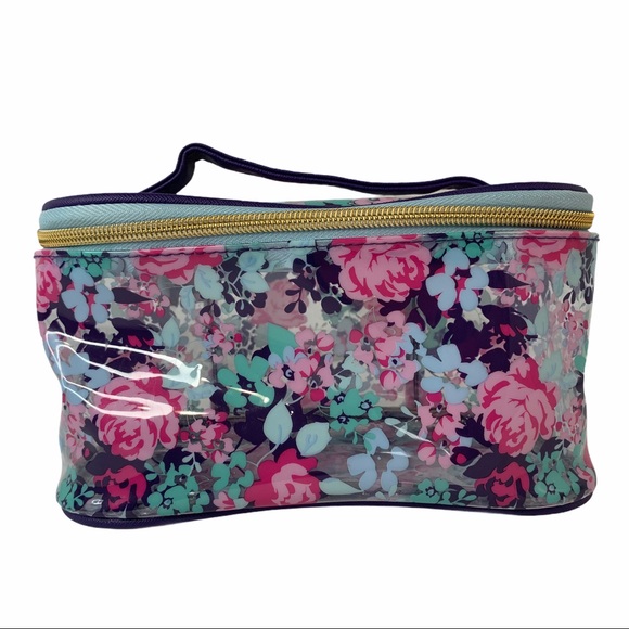 Floral Makeup Bag (Transparent) - Picture 1 of 7